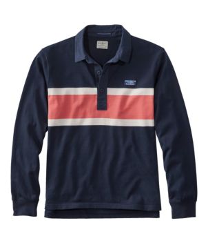 Men's Bean's Vintage Soft Rugby, Chest Stripe