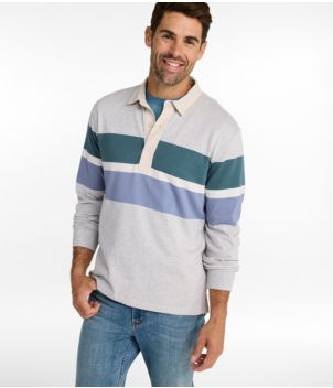 Men's Bean's Vintage Soft Rugby, Chest Stripe