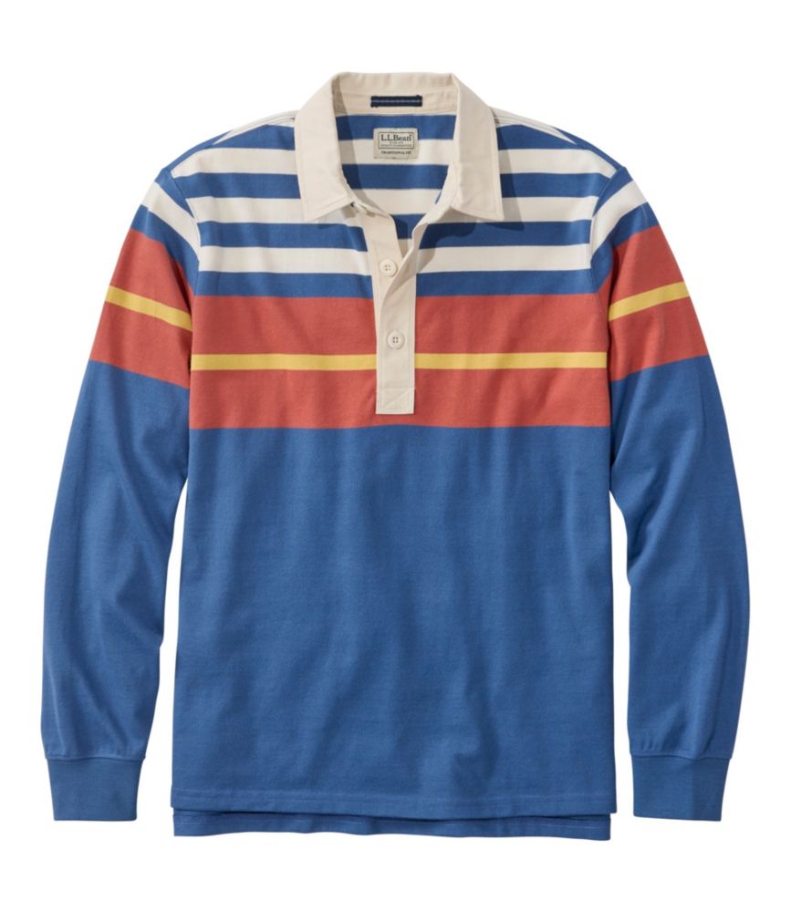 Men's Bean's Vintage Soft Rugby, Chest Stripe