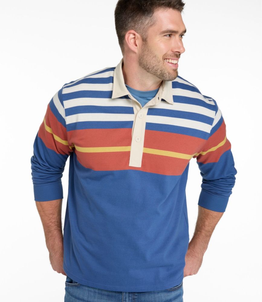 Men's Bean's Vintage Soft Rugby, Chest Stripe