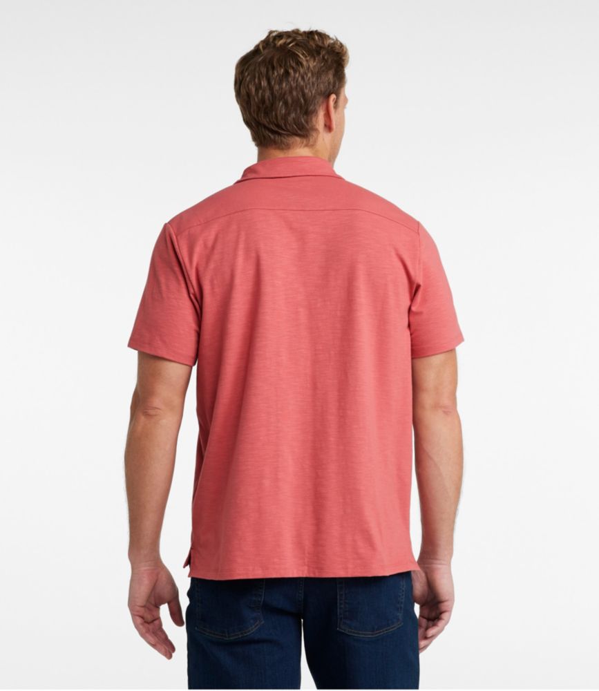 Men's Lakewashed Performance Shirts, Button-Front Shirt, Short-Sleeve, Classic Navy, small image number 3