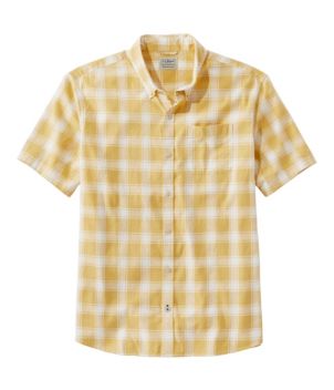 Men's Backyard BBQ Shirt, Short-Sleeve, Traditional Untucked Fit, Plaid
