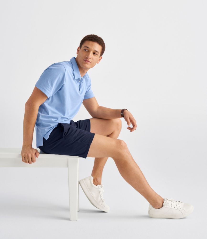 Men's Comfort Stretch Performance® Polo, Short-Sleeve, Slightly Fitted