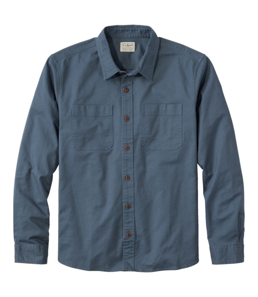 Men's BeanFlex® Twill Shirt, Slightly Fitted Untucked Fit, Long-Sleeve