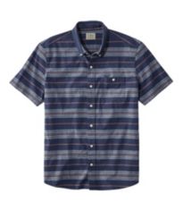 Men's Comfort Stretch Chambray Shirt, Long-Sleeve, Slightly Fitted Untucked  Fit