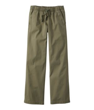 Lakewashed Pull-on Chinos, Mid-Rise Wide-Leg