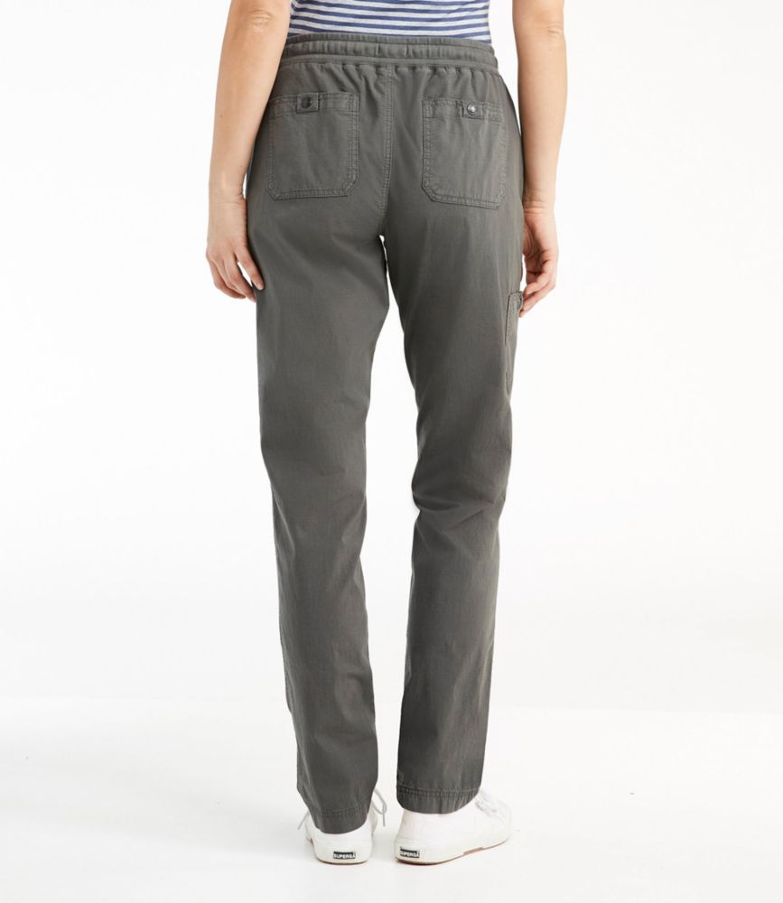 Women's Stretch Ripstop Pull-On Pants, Slim-Leg, Carbon Navy, small image number 3