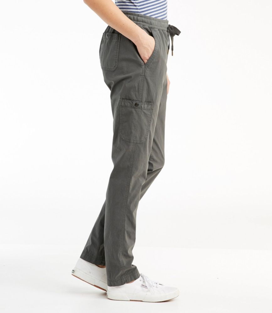 Women's Stretch Ripstop Pull-On Pants, Slim-Leg, Carbon Navy, small image number 4