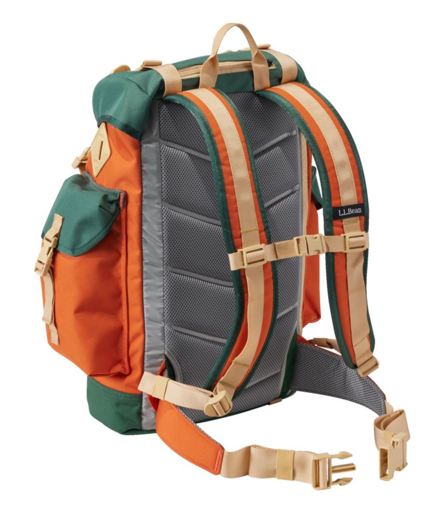 L.L.Bean Continental Rucksack, Color Block, Sail Orange/Pine Green, small image number 2