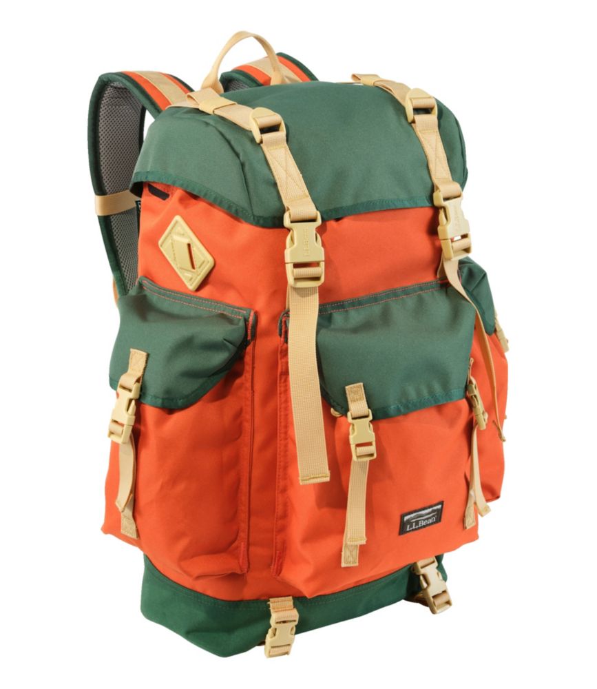 Orange color backpack best sale