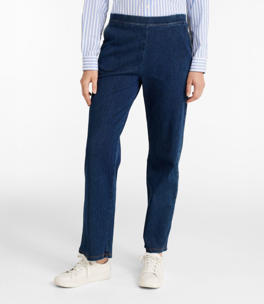 Women's Perfect Fit Pants, Denim Straight-Leg