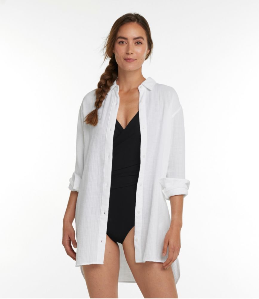 Women's Cloud Gauze Cover-Up Shirt, Sea Urchin, small image number 2