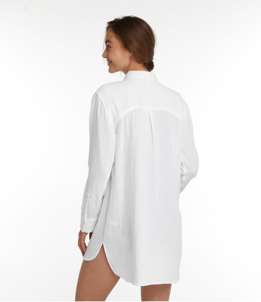 Women's Cloud Gauze Cover-Up Shirt, Midnight Black, small image number 3