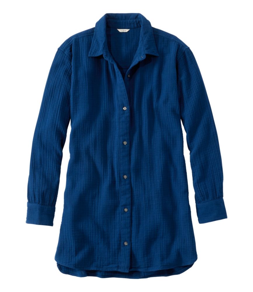 Women's Cloud Gauze Cover-Up Shirt, Deep Sea, small image number 1
