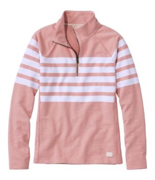Women's Peaks Island Quarter-Zip Pullover, Stripe