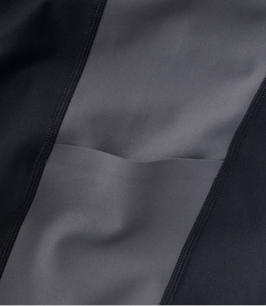 Women's L.L.Bean Everyday Performance 7/8 Leggings, High-Rise Pocket Colorblock, Midnight Black/Alloy Gray, small image number 5