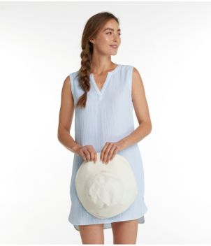 Women's Cloud Gauze Cover-Up Dress, Stripe