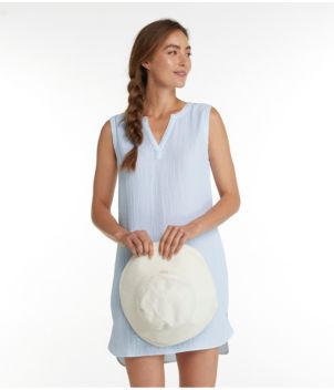 Women's Cloud Gauze Cover-Up Dress, Stripe