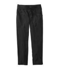LL Bean Women's Outdoor Outfitter Black Hook & Loop Fleece lined Pants Size  10