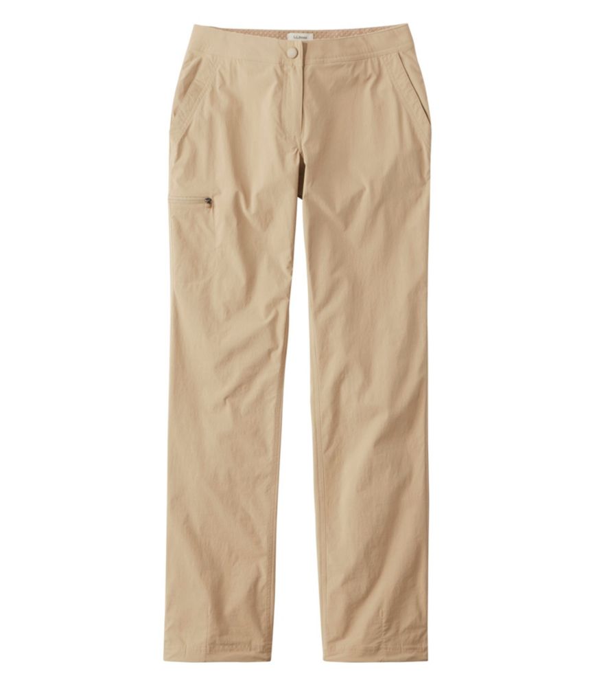 Women's Water-Repellent Comfort Trail Pants, Mid-Rise Straight-Leg