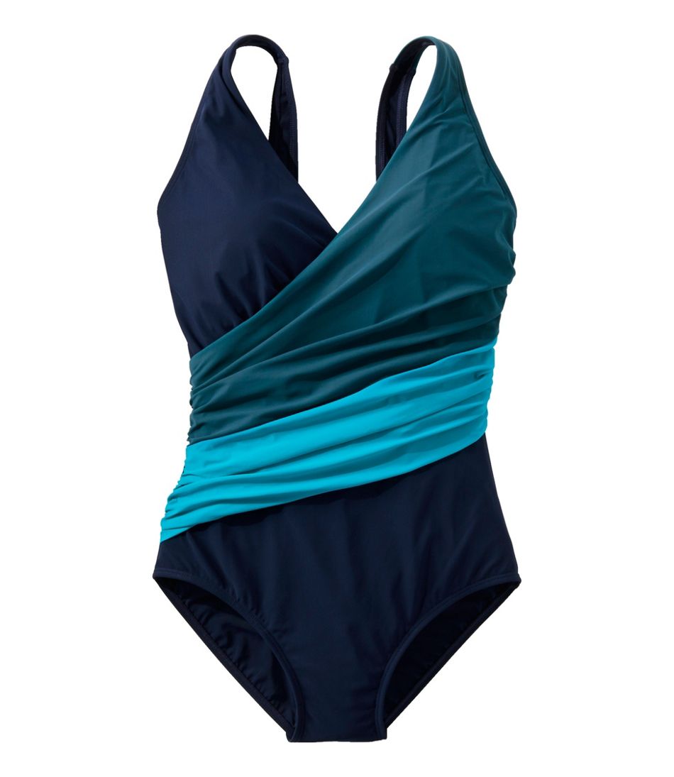 Women's Shaping Swimwear, Tanksuit Colorblock | One-Piece at L.L.Bean