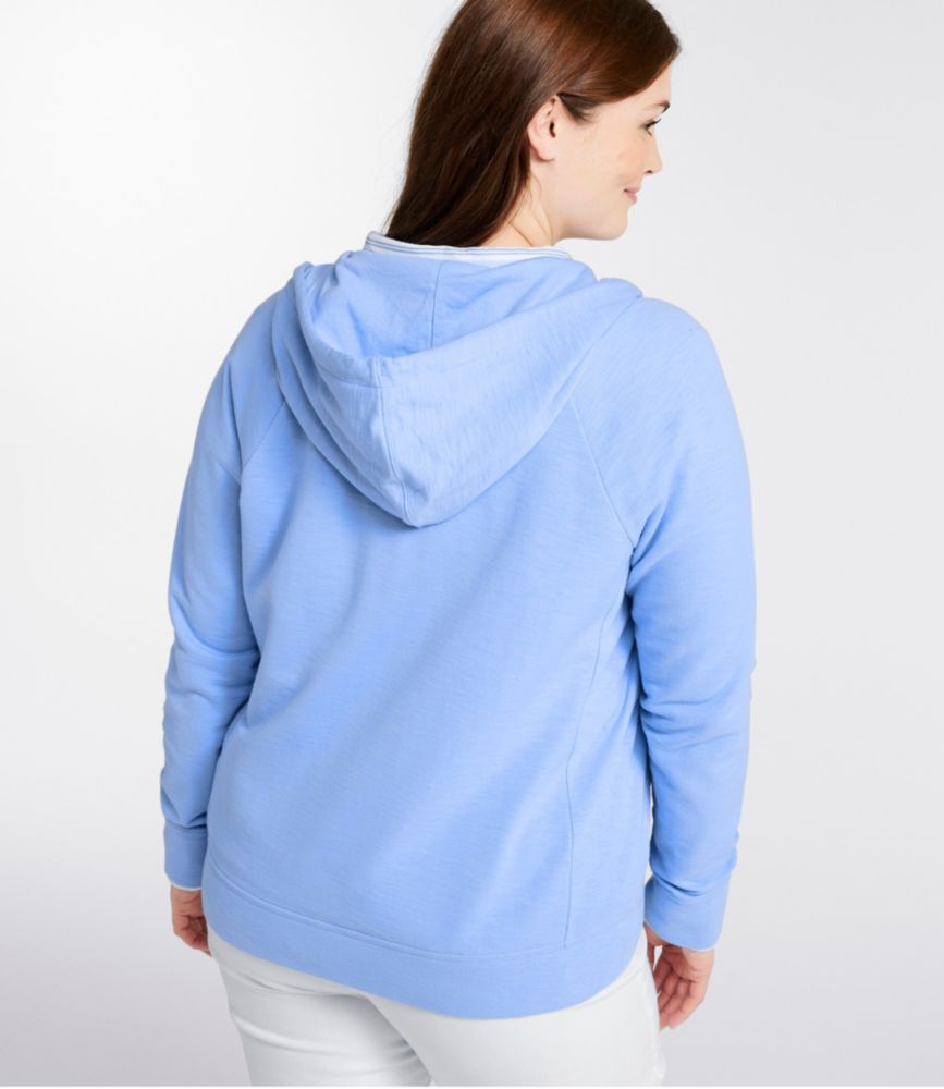 Women's Peaks Island Full-Zip Hoodie, Brightwater Blue, small image number 3