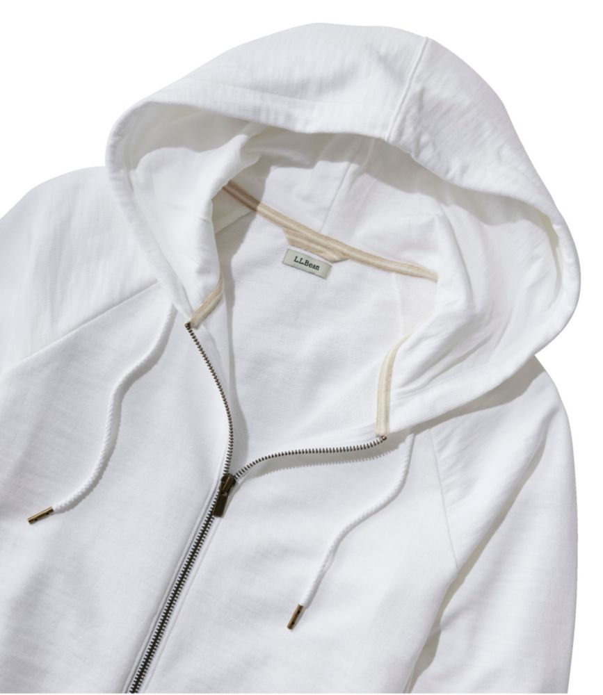 Women's Peaks Island Full-Zip Hoodie, White, small image number 6