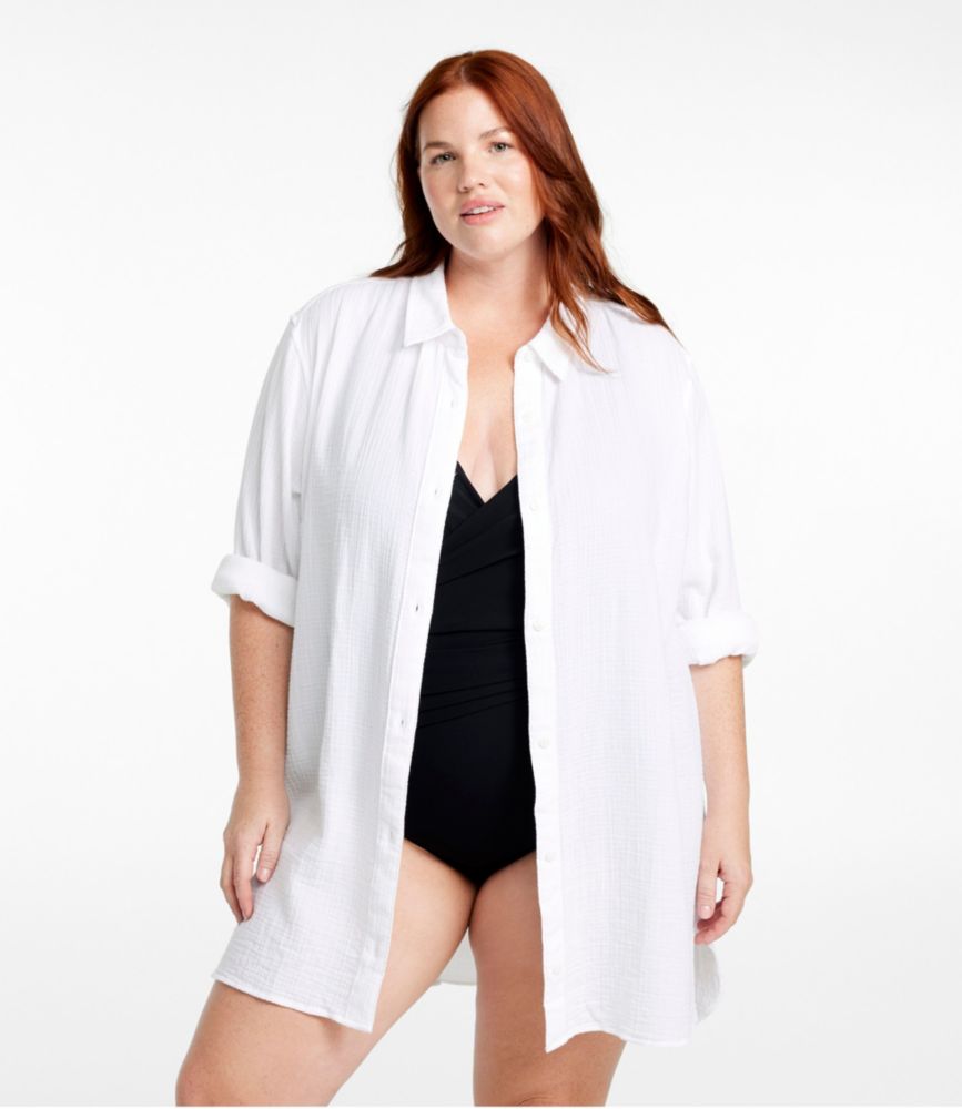 Women's Cloud Gauze Cover-Up Shirt, Sea Urchin, small image number 2