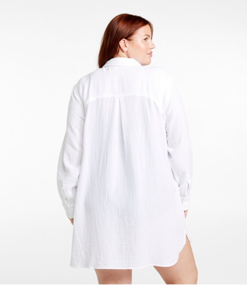 Women's Cloud Gauze Cover-Up Shirt, Ruby Coral, small image number 3