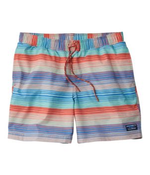 Men's Vacationland Stretch Swim Trunks, 6" Print