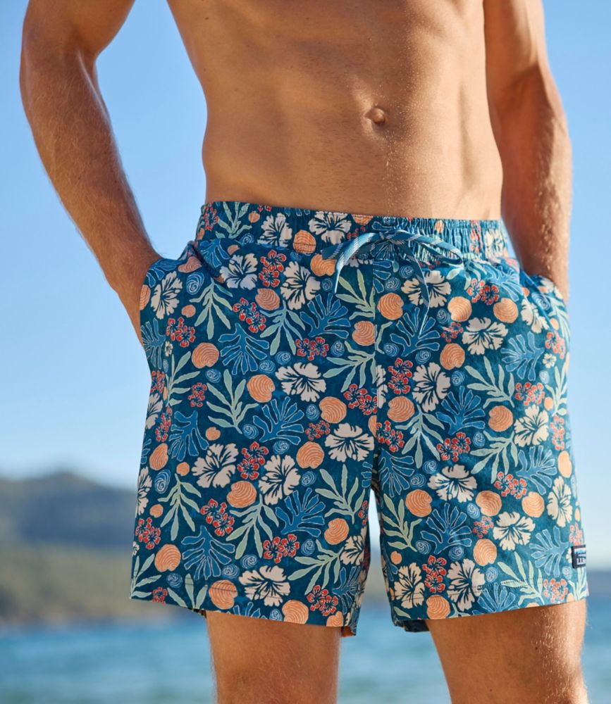 Men's Vacationland Stretch Swim Trunks, Print, 6