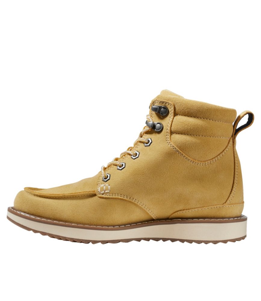 Women's Stonington Boots, Suede Moc-Toe, Light Gold, small image number 2