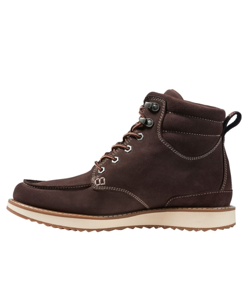 Men's Stonington Boots, Suede Moc-Toe, Deepest Brown, small image number 2