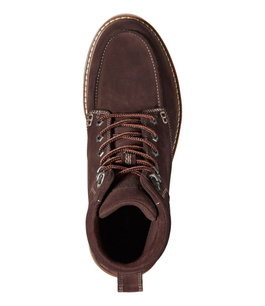 Men's Stonington Boots, Suede Moc-Toe, Deepest Brown, small image number 4