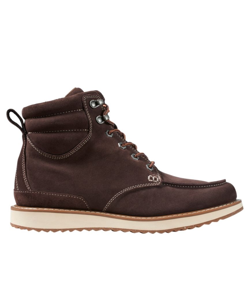 Men's Stonington Boots, Suede Moc-Toe, Deepest Brown, small image number 1