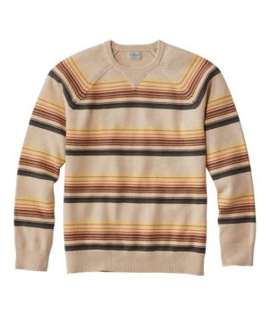 Men's Wicked Soft Cotton/Cashmere Sweater, Crewneck, Stripe