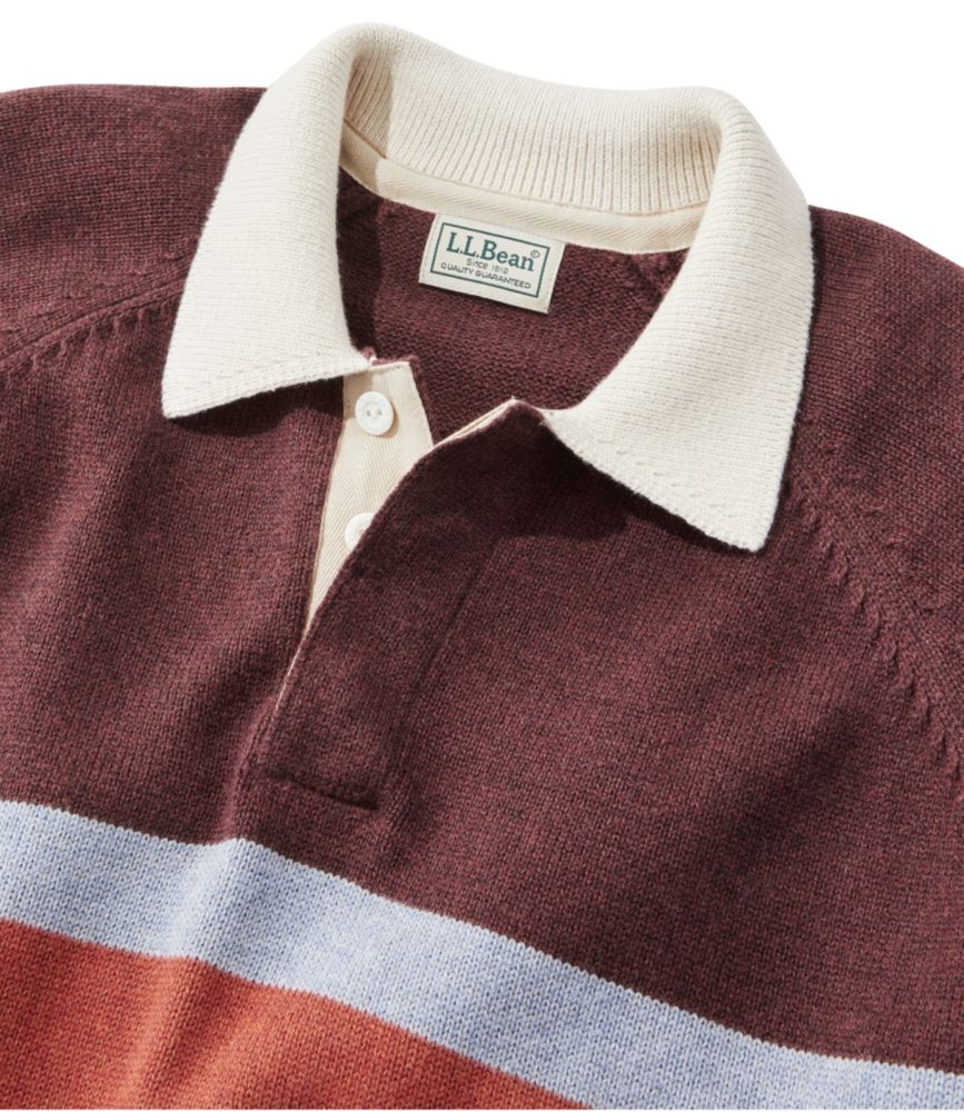 Men's Wicked Soft Cotton/Cashmere Sweater, Rugby Polo
