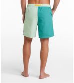 Men's Classic Supplex Sport Shorts, Belted, Colorblock, 8"