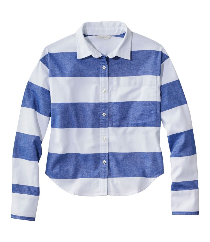 Women's Signature Boyfriend Oxford Shirt, Stripe