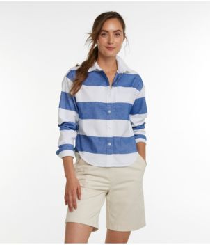 Women's Signature Boyfriend Oxford Shirt, Stripe