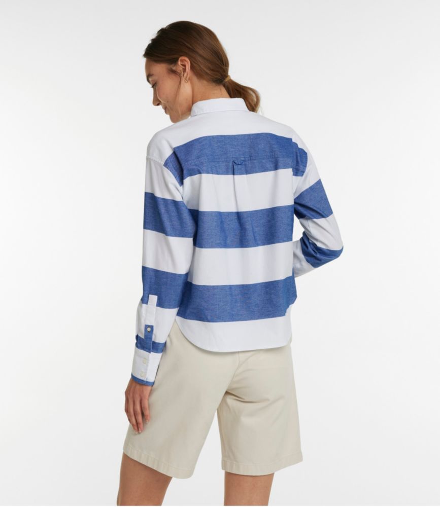 Women's Signature Boyfriend Oxford Shirt, Stripe Shirts & Tops at L.L