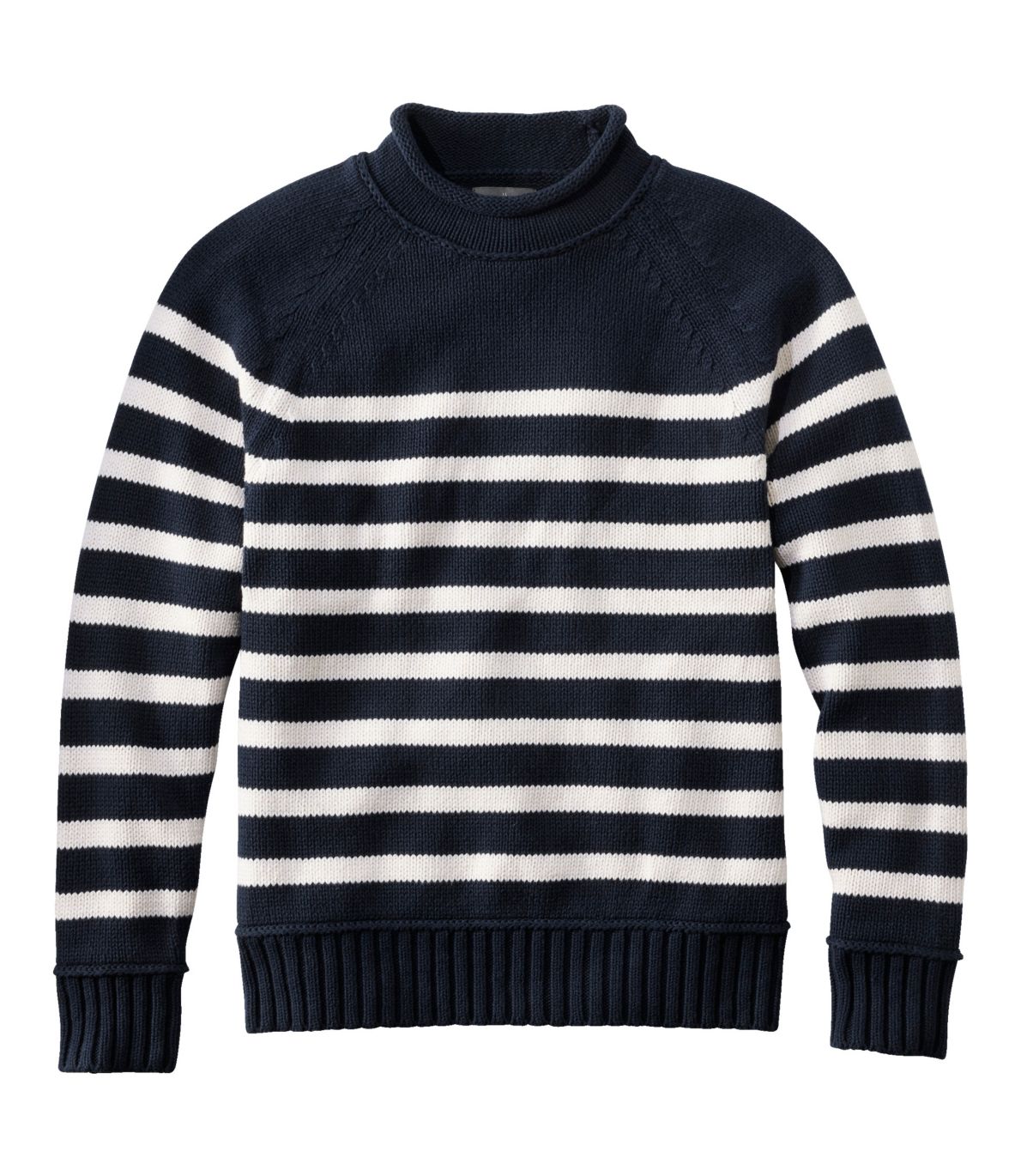 Men's Signature Organic Cotton Rollneck Sweater, Stripe