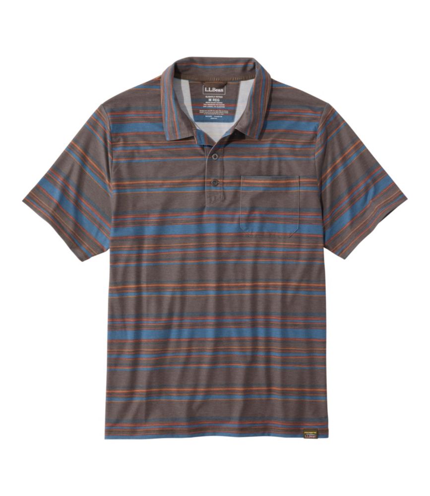 Men's Everyday SunSmart® Polo 2.0, Short-Sleeve Stripe, Dark Cinder Stripe, small image number 1