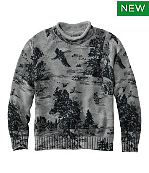 Men's Signature Organic Cotton Rollneck Sweater, Print