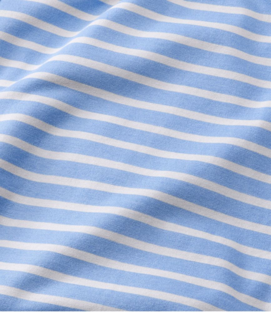 Women's Super-Soft Shrink-Free Pajamas, Short Set Stripe, Brightwater Blue Stripe, small image number 5