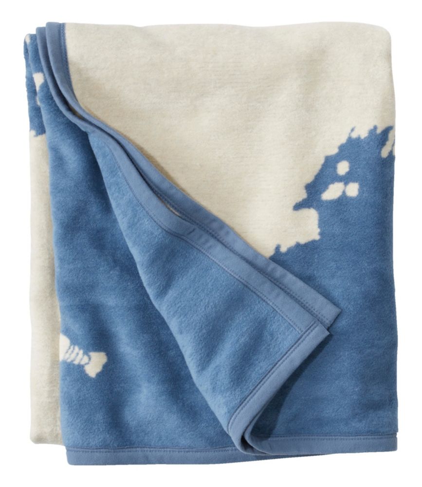 ChappyWrap Cozy Throw Blanket, Maine Map