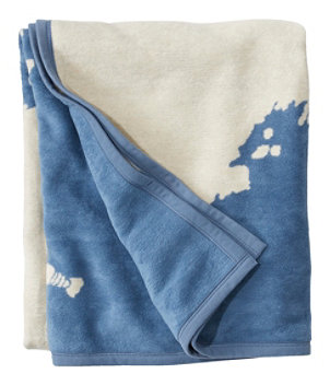 ChappyWrap Cozy Throw Blanket, Maine Map