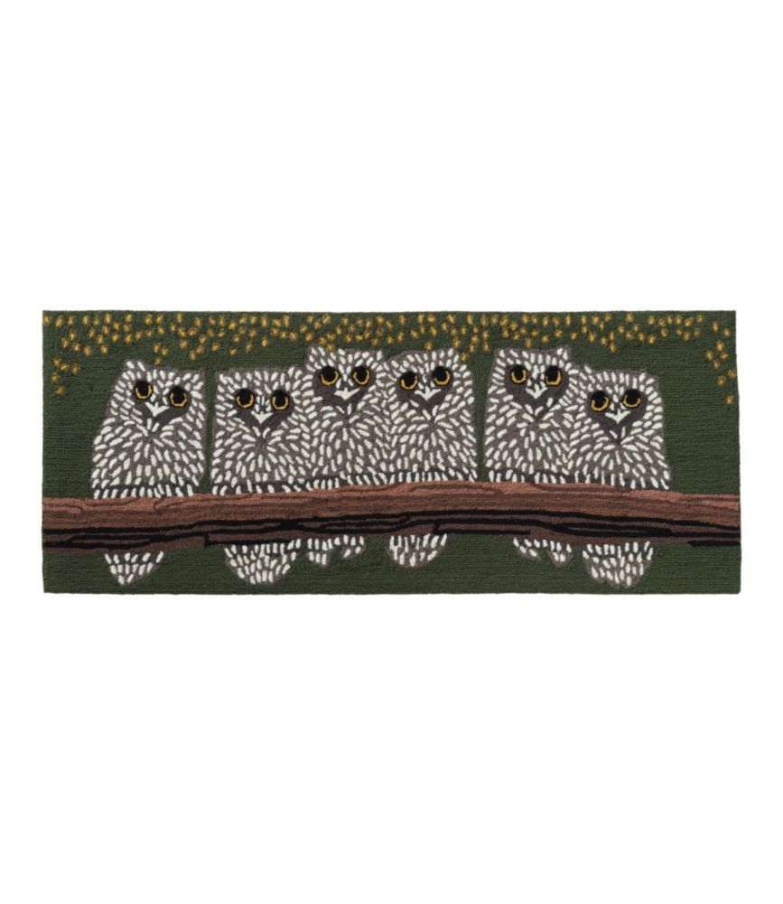 Indoor/Outdoor Vacationland Runner, Owls, Multi, small image number 1