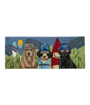 Indoor/Outdoor Vacationland Runner, Paddle Sports Dogs