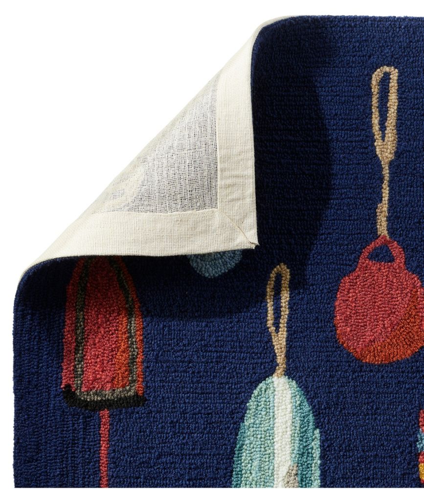 Indoor/Outdoor Vacationland Rug, Buoys